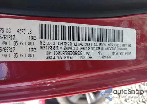 2014 Jeep Patriot Latitude from USA, damaged, VIN 1C4NJRFB7ED588530